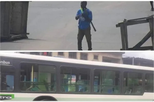Destruction des autobus de la SOTRA  le 13 août 2020: la police à la recherche d’un manifestant
