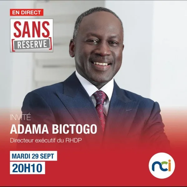 Suivez en direct : Adama Bictogo sur NCI dans Sans Réserve