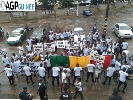 Manifestation des jeunes en Guinée pour réclamer l’emploi dans les unités industrielles