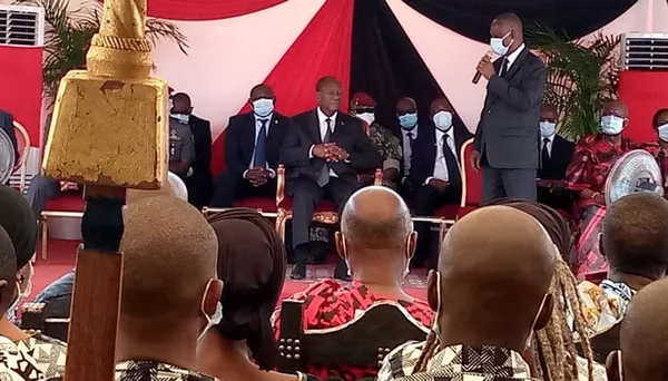 Obsèques du Roi Agnini Bilé II : Ouattara rend un dernier hommage
