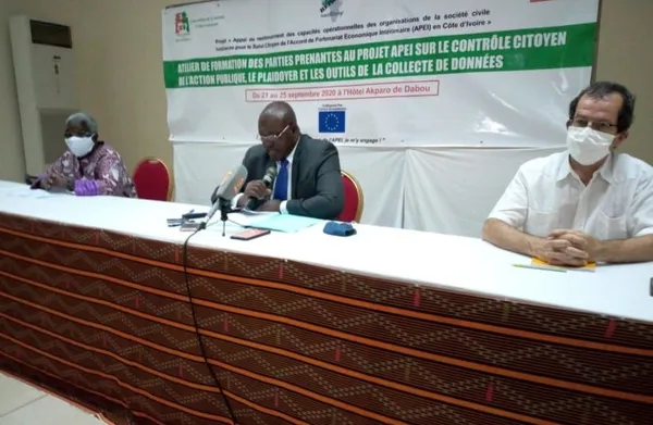 Coopération UE-Côte d’Ivoire : la CSCI se forme à la mise en œuvre du contrôle citoyen de l’APEI