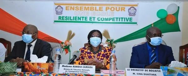 Kandia Camara à la Marahoué : « En cette année électorale, je vous invite à ne pas introduire la politique à l’école »