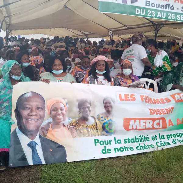 Meeting de clôture à Bouaflé : grande mobilisation des populations de la Marahoué
