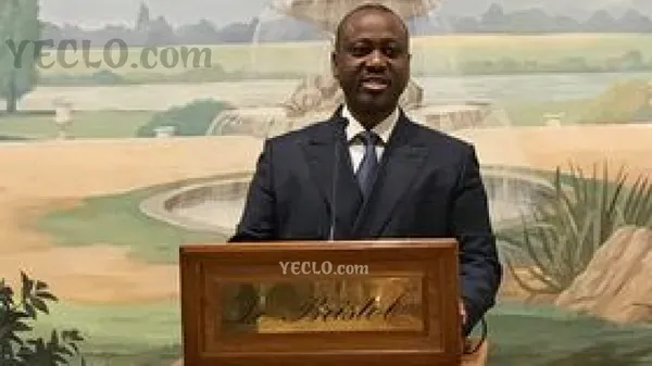 Guillaume Soro, en conference de presse à Paris, le 17 septembre 2020