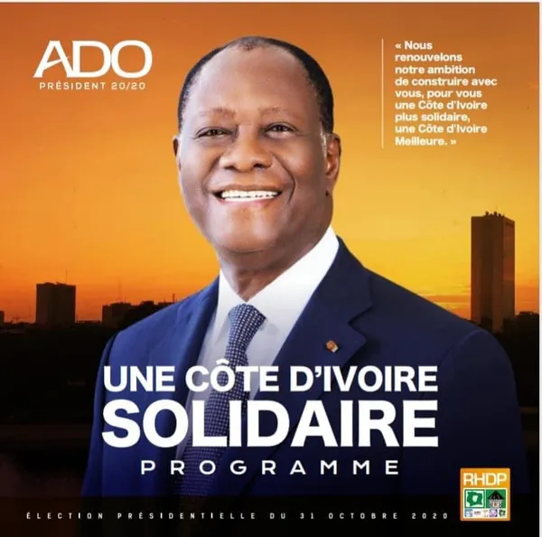 Présidentielle 2020 : voici le programme de société du candidat Ouattara