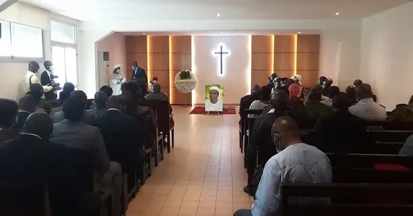 Levée de corps de Houehou Gaudens, beau-père du ministre Sidi Touré
