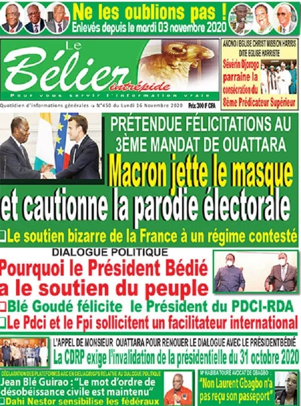 Le quotidien “Le Bélier intrépide” suspendu pour 15 parutions