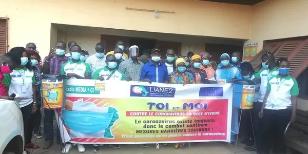 Lutte contre le COVID-19 dans le Gbêkê : la Radio MEDIA + CI lance une campagne