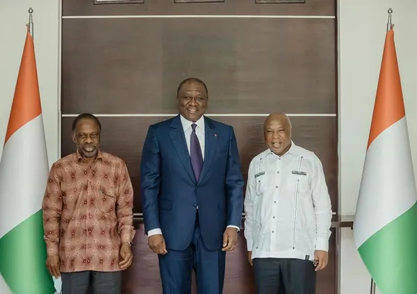 Rencontre Hamed Bakayoko, Assoa Adou et Danon Djédjé : en images