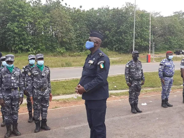 Youssouf Kouyate, DG de la Police nationale en tournée à Abengourou ce 08 décembre