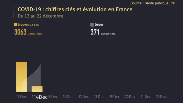 COVID-19 : chiffres clés et évolution en France du 13 au 22 décembre – Actualités 23/12/2020