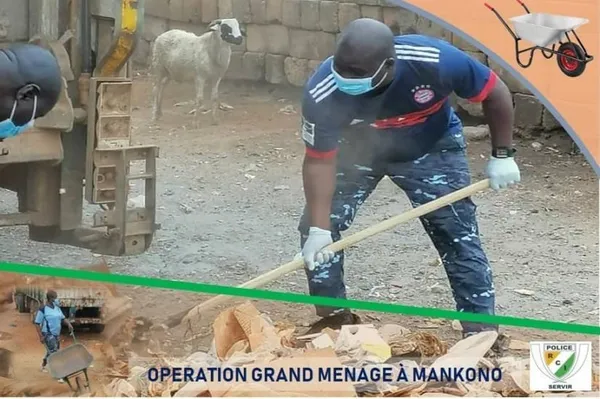 Opération ménage à Mankono : la police aux côtés des populations