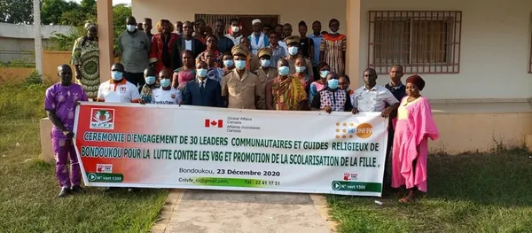 Des leaders communautaires et religieux s’engagent à lutter contre les violences basées sur le genre à Bondoukou – Actualité ivoirienne 24/12/2020
