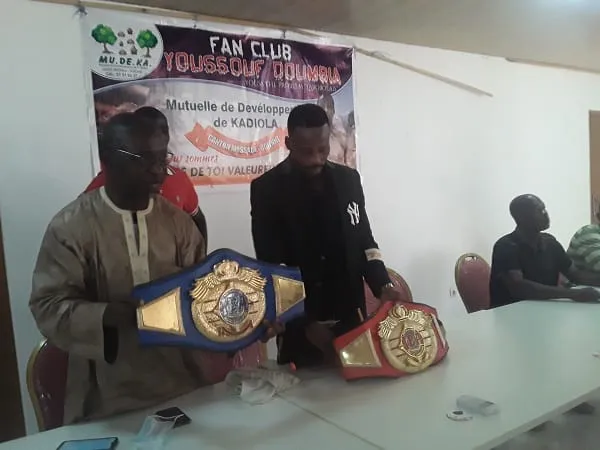 Odienné: le boxeur Youssouf Doumbia présente son titre intercontinental