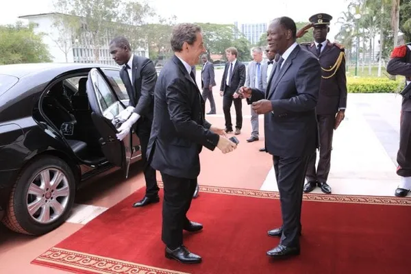 Alassane Ouattara et Nicolas Sarkozy
