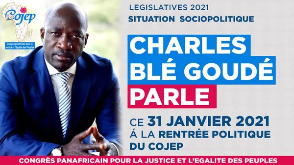 Non participation du COJEP aux législatives 2021: Blé Goudé parle ce 31 janvier