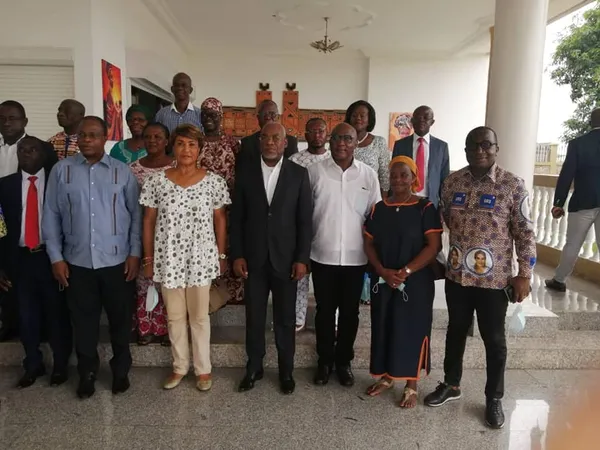 Danièle Boni-Claverie rend visite à Affi N’Guessan