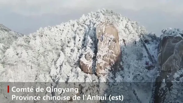 Paysage hivernal du mont Jiuhua, dans l’est de la Chine – Actualités 06/01/2021