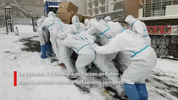 Chine : des bénévoles livrent des fournitures sous la forte neige dans le nord-est – Actualités 08/01/2021