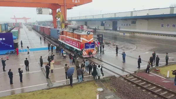 Mise en service du train de fret reliant la ville chinoise de Jinhua à la France – Actualités 11/01/2021