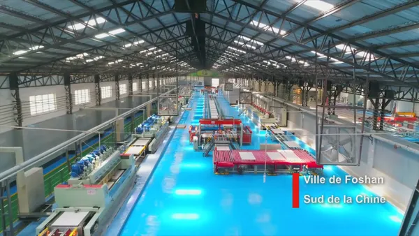 Aperçu d’une usine automatisée de carreaux en céramique dans le sud de la Chine – Actualités 12/01/2021