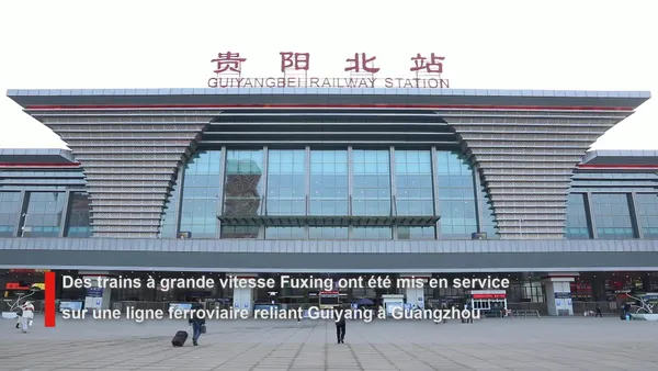 Mise en service de nouveaux trains à grande vitesse Fuxing sur la ligne ferroviaire Guiyang-Guangzhou – Actualités 16/01/2021