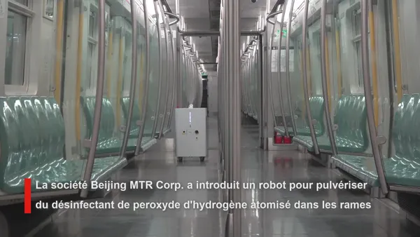 Le métro de Beijing introduit un robot pour désinfecter les rames – Actualités 20/01/2021