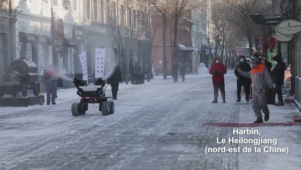 Un véhicule autonome désinfecte les rues dans le nord-est de la Chine – Actualités 22/01/2021