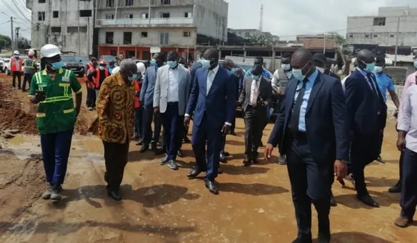 Amédé Kouakou s’assure de l’état d’avancement des travaux de l’ancienne route de Bingerville – Actualité ivoirienne 14/01/2021