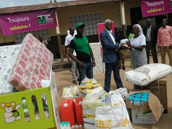 Don de la fondation BOA Côte d’Ivoire à une pouponnière de Soubré