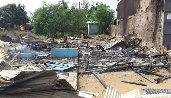 Incendie à Adiaké: un atelier de tapisserie prend feu au centre-ville