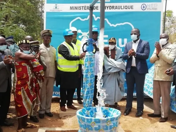 Laurent Tchagba livre deux infrastructures hydrauliques à Koun-Fao