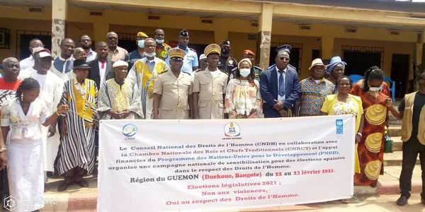 Le CRDH et les chefs traditionnels du Guemon pour des élections législatives apaisées – Actualité ivoirienne 25/02/2021