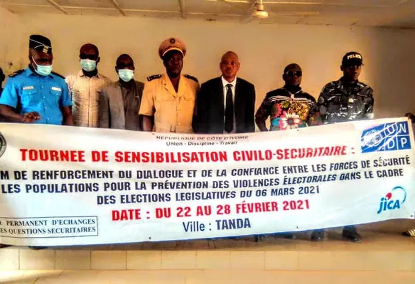 Législatives 2021 à Tanda : renforcement du dialogue police-populations