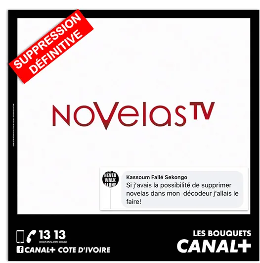 Canal+ va supprimer la chaine « Novelas »