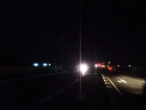 Niakara : un dysfonctionnement des lampadaires de la Nationale A3