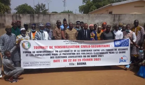 Civilo-sécuritaire à Bouna : une tournée de sensibilisation aux populations