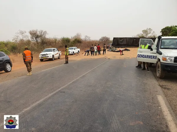 Grave accident au carrefour Sakoinse-Koudougou au Burkina : des blessés graves