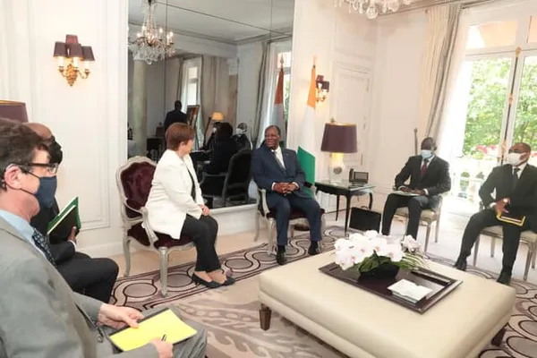 Assemblées Annuelles 2023 du FMI et de la Banque Mondiale à Abidjan : la DG du FMI chez Ouattara
