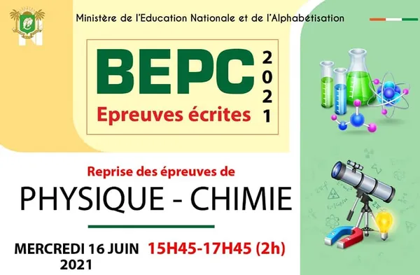 BEPC 2021 : reprise de l’épreuve de physique