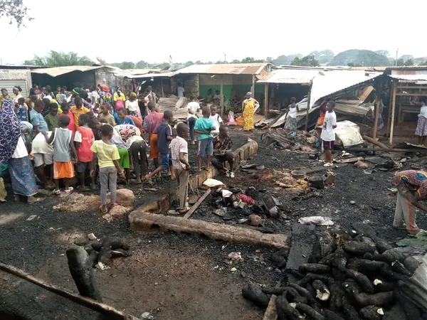 Incendie à Yopougon Koweït : une vingtaine de baraques ravagée