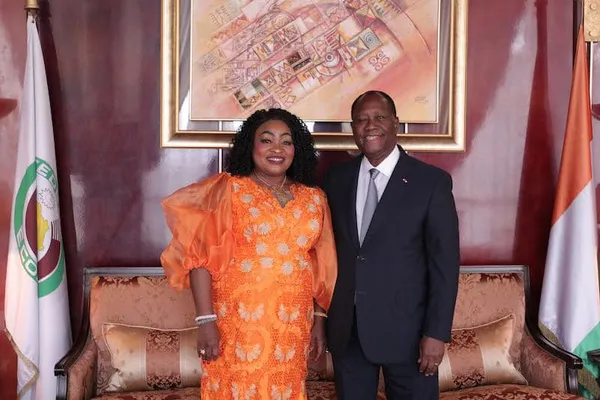 Après l’affaire de la bagarre en Afrique du Sud : Mariame Traoré reçue par Ouattara, des images