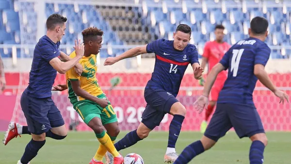 JO 2020, Foot: l’Afrique du Sud fait trembler la France (3-4)