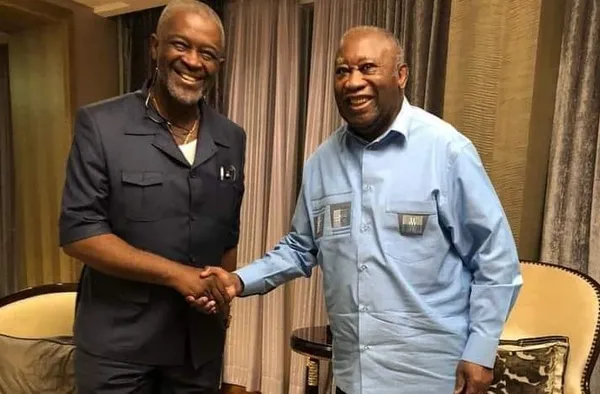 Gbagbo reçoit Roland, le fils de Patrice Lumumba en audience privée en RDC