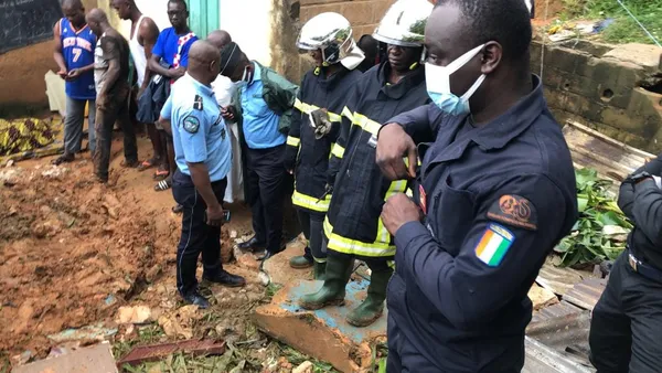 Effondrement d’une maison à Tiémélékro suite aux pluies diluviennes ce 20 octobre 2022: un mort