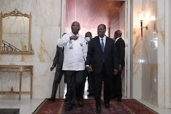 Laurent Gbagbo chez Ouattara : les images