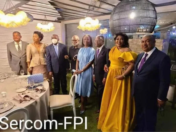 Laurent Gbagbo au mariage du fils de Jean Pierre Bemba Gombo