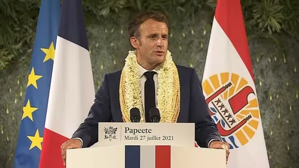 Qaund Macron reconnait « la dette » de la France à l’égard de la Polynésie