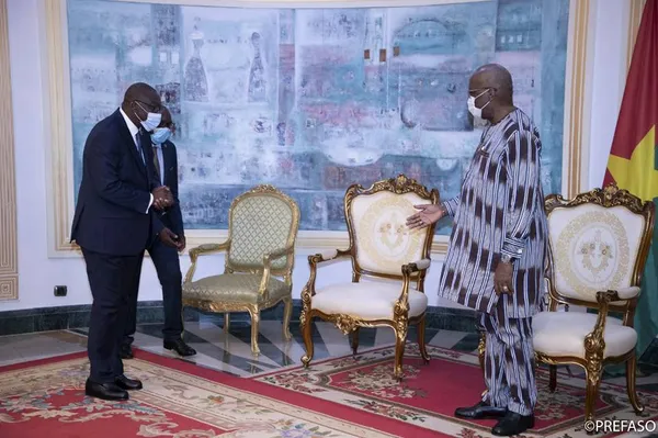 Conseil des collectivités territoriales de l’UEMOA : le président du Burkina reçoit Albert Amichia