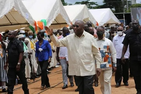 Laurent Gbagbo à Songon-Agban ce samedi 19 mars 2022